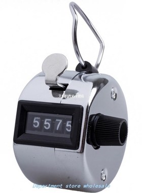 Clicker Number Portable Sport With Metal Lap Handheld 4 Digi