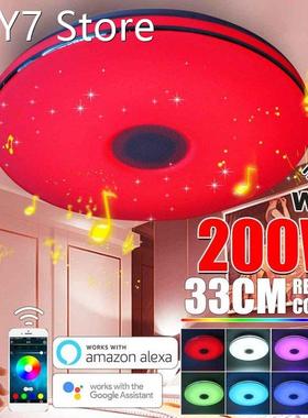 Modern WiFi RGB LED Ceiling Lights Home Lighting 200W APP bl