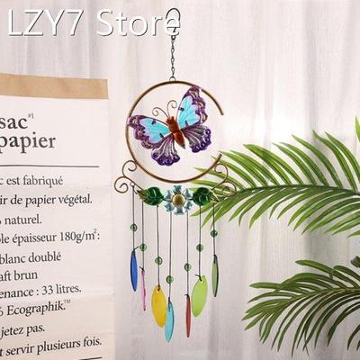 2022 New Indoor Outdoor Metal Wind Chimes 3D Dragonfly Paint