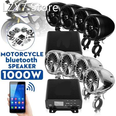 1000W Audio ATV UTV Music MP3 4Channel Amplifier Speakers Bl