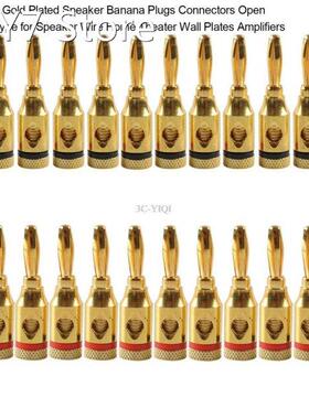 New Set 32pcs 24k Gold-Plated Musical Cable Wire Banana Plug