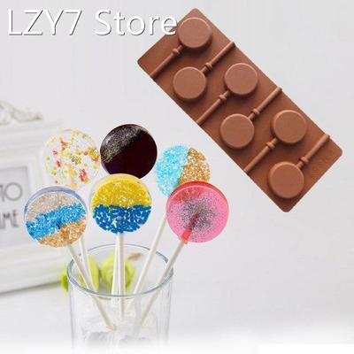 Silicone Round Lollipop Cake Chocolate Soap Pudding Jelly Ca