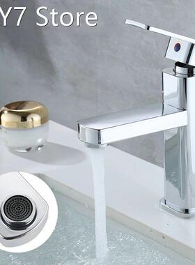 Basin Sink Bathroom Faucet Deck Mounted Countertop Basin Squ