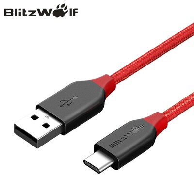 BlitzWolf USB Type-C Cable 0.9m 1.8m Mobile Smart Phone Cabl