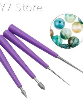 4Pcs Diamond Pearl Glass Bead Reamer Burr Beading Hole Enlar