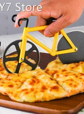 Stainless Steel Bicycle Pizza Grater Cutting Pizza Cutter Wh