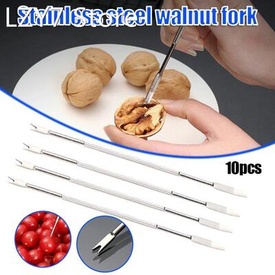 Fruit fork Walnut needles Stainless Steel Walnut Fork Multi