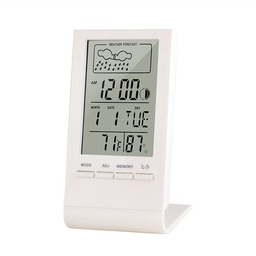 Digital LCD Indoor Thermometer Hygrometer Alarm Clock Calend