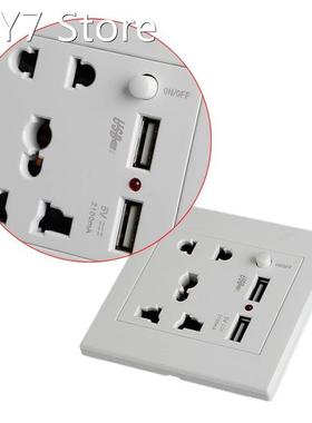EU Universal Power Socket With USB For Home Dual Usb plug 5V