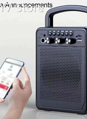 Portable Bluetooth-compatible ?Speaker Karaoke FM Radio Bass