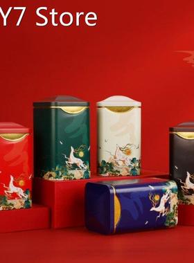 Tea Airtight Container Chinese Style Exquisite Tinplate Stor