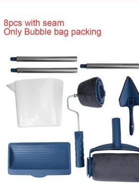 5/8pcs Seamless Color Box Packaging Wall Paint Runner Roller