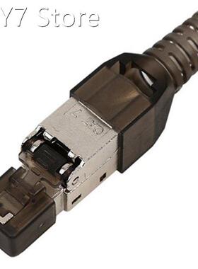20 Pcs Tool-Free Shielded RJ45 Cat 7 Termination Plug Cat7 P