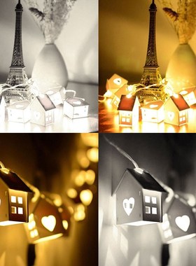 LED Light String House Shaping Fairy Light for Chrismas Deco