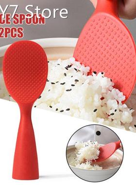 1Pcs Rice Paddle Non-Stick Stand-up Serving Rice Spoon Rice