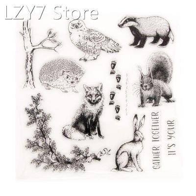 2022 New Squirrel Bird Silicone Clear Seal Stamp DIY Scrapbo