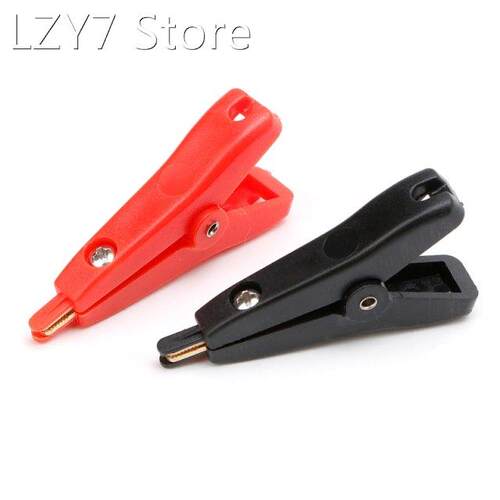2PCS Copper Plated Alligator Clip Two-level Test clip Four-C