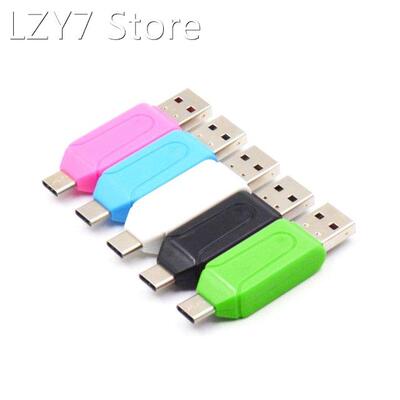 Type C Card Reader USB 2.0 Portable Memory Card Reader and M