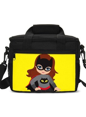 Small Lunch Bag Cute Cartoon Super Hero Batman Girl 3D Prin