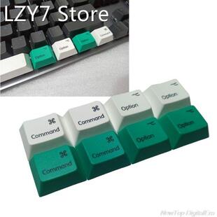 4Pcs Common Option PBT Dye Subbed Mac Keycaps R1 For Mechani