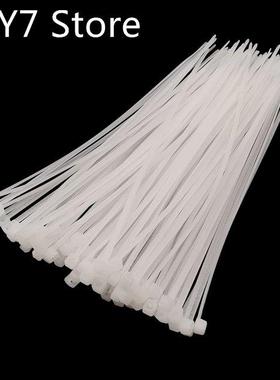 White Self Locking Nylon Plastic Cable Zip Ties Width 1.8mm