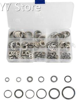 280Pcs Aluminum Flat Gaskets Washers Gasket Metal Sealing Wa