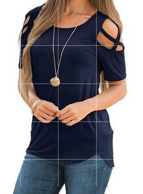 2017 Fashion Slim Blouse Shirt Summer women T-shirt百搭T恤女