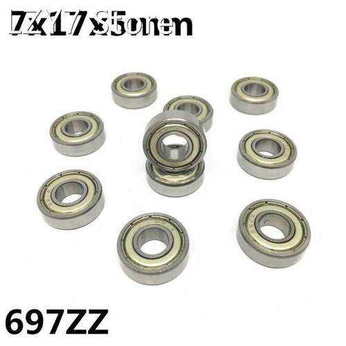 10Pcs 697ZZ 697-2Z 7x17x5 mm Deep groove ball bearing Miniat