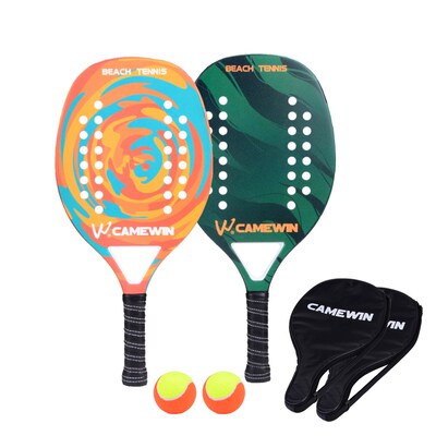 New Popular Beach Tennis Racket Carbon Fiber  Wo Sport Tenni