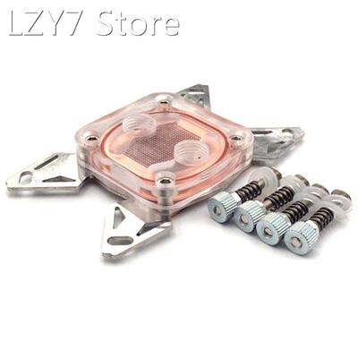 Computer CPU Cooler Water Cooling Block Copper Base POM Cove