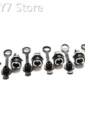 5pcs/lot Black Waterproof DC Power Socket Jack Power Charger