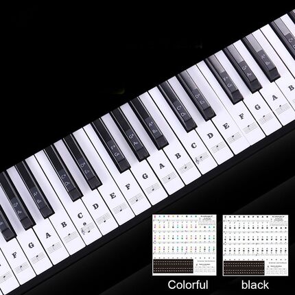Decal Label Removable-Sticker Note Piano Keyboard Music Bigi