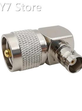 1Pcs UHF PL259 PL-259 Male Plug to BNC Female Jack Right Ang