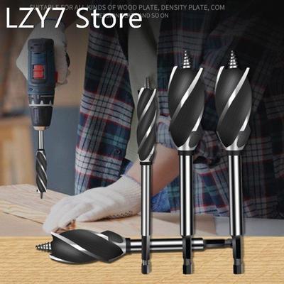 Four-slot Hexagonal Long Shank Auger Drill Woodworking Suppo