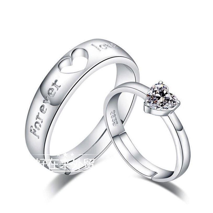 ring loving heart shape eternal couples gift ring girl