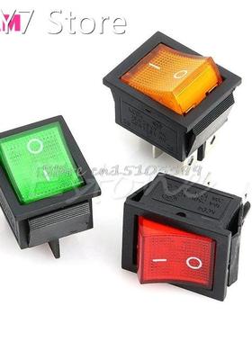 AC 250V 15A 125V 20A Red Lamp DPST DPDT 4pin 6pin ON-OFF Roc