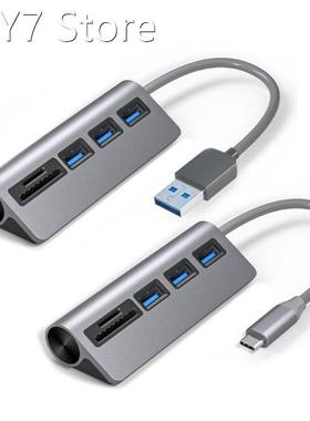 Type C/USB3.0 Hub Docking Station USB3.0 5Gbps Splitter SD T