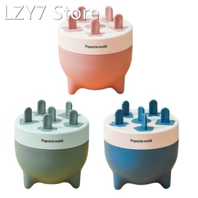 R9UC 6 Cells Round Shape Ice Cream Mold DIY Popsicles Tray M