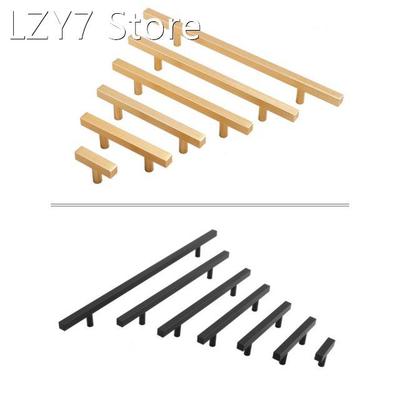 Cabinet Pulls Black/Golden Modern Square T Bar Diamter Kitc