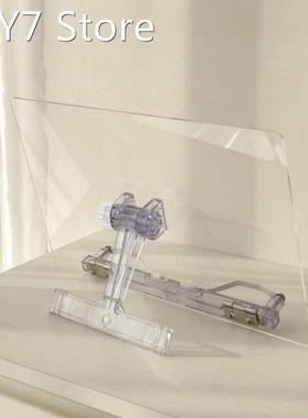 Transparent Tablet Stand Acrylic Reading Bookshelf for Table