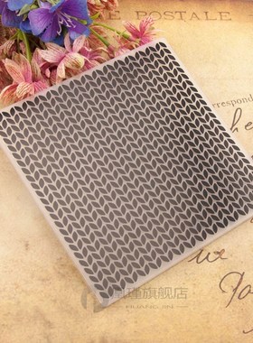 HOT Plastic Leaves Template Craft Card Making Paper Card Alb