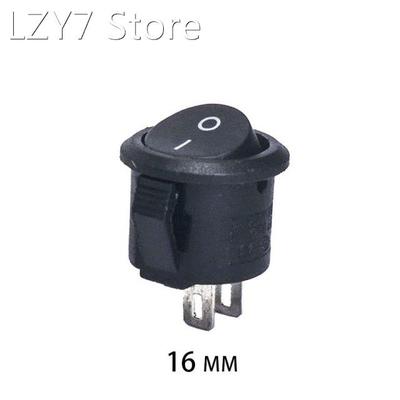 50pcs 100 pcs/lot KCD1-105 2 Pin 16mm SPST 250V 3A Small ele