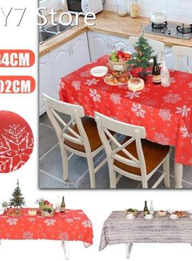 Christmas Tablecloth Rectangular Table Cover Kitchen Party