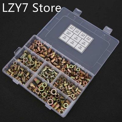 300Pcs Galvanized Steel Rivet Nut Kit Hardware Accessories 1