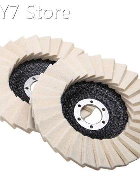 2pcs Wool Polishing Buffing Round Wheel Pad 125*22mm Felt Po