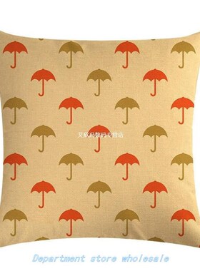 45x45cm Simple Tiled Pattern Series Pillowcase Linen Pillow