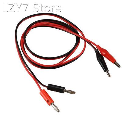 2 Pcs Red Black Banana Plugs to Alligator Clips Probe Test C