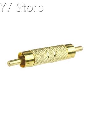Gold-Plated RCA to RCA Male to Male Straight Connector Coupl