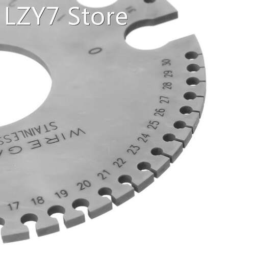 Stainless Steel 0-36 Round AWG SWG Wire Gauge Thickness Meas