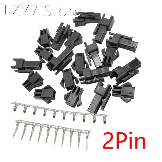 10/20/30Sets JST SM2.54 Connector Pitch 2.54mm 2 Pin Female